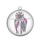 Pendentif Cabochon Argent - dreamcatcher