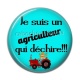 Cabochon Résine - je suis un agriculteur qui déchire