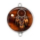 Connecteur Cabochon Argent - dreamcatcher