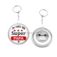 Porte clés décapsuleur - je suis un super papa