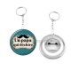 Porte clés décapsuleur - un papa qui déchire