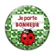 Cabochon Verre - je porte bonheur