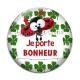 Cabochon Verre - je porte bonheur