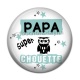 Cabochon Résine - papa super chouette