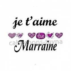 je t'aime marraine