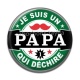 Cabochon Résine - je suis un papa qui déchire