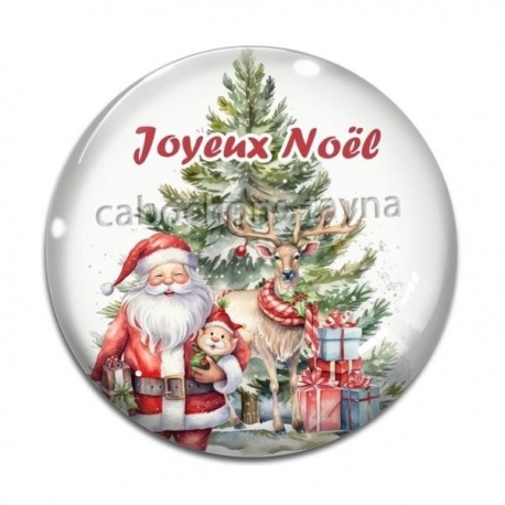 Cabochon Verre - joyeux noël