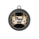 Pendentif Cabochon Argent - joyeux noël