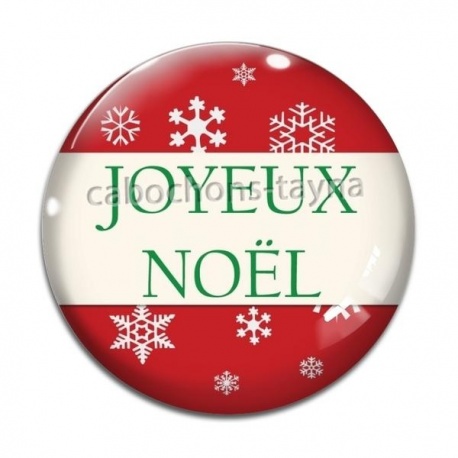 Cabochon Verre - joyeux noël