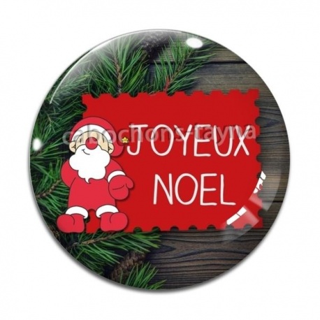 Cabochon Verre - joyeux noël