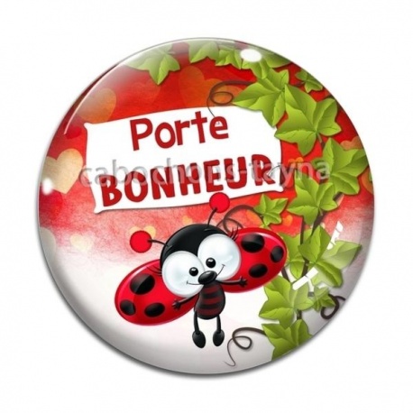 Cabochon Verre - porte bonheur
