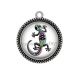 Pendentif Cabochon Argent - Salamandre