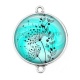 Connecteur Cabochon Argent - pissenlit