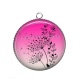 Pendentif Cabochon Argent - pissenlit