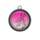 Pendentif Cabochon Argent - pissenlit