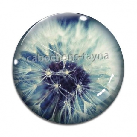 Cabochon Verre - pissenlit