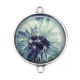 Connecteur Cabochon Argent - pissenlit