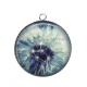 Pendentif Cabochon Argent - pissenlit