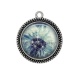 Pendentif Cabochon Argent - pissenlit