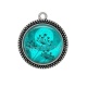 Pendentif Cabochon Argent - pissenlit