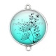 Connecteur Cabochon Argent - pissenlit