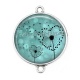 Connecteur Cabochon Argent - pissenlit