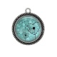 Pendentif Cabochon Argent - pissenlit