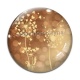 Cabochon Verre - pissenlit