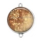Connecteur Cabochon Argent - pissenlit