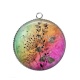 Pendentif Cabochon Argent - pissenlit