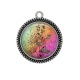 Pendentif Cabochon Argent - pissenlit