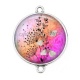 Connecteur Cabochon Argent - pissenlit