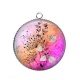 Pendentif Cabochon Argent - pissenlit
