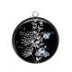 Pendentif Cabochon Argent - pissenlit