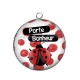 Pendentif Cabochon Argent - porte bonheur