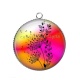 Pendentif Cabochon Argent - pissenlit