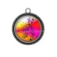 Pendentif Cabochon Argent - pissenlit