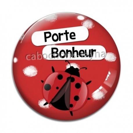 Cabochon Verre - porte bonheur