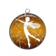 Pendentif Cabochon Argent -  fée pissenlit