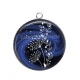 Pendentif Cabochon Argent - pissenlit