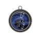 Pendentif Cabochon Argent - pissenlit
