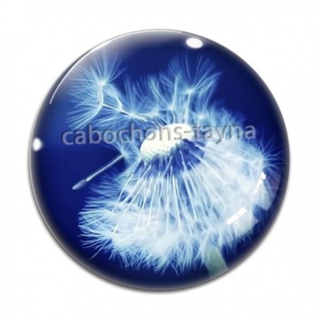 Cabochon Verre - pissenlit