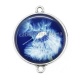 Connecteur Cabochon Argent - pissenlit