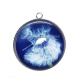 Pendentif Cabochon Argent - pissenlit