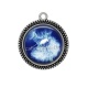 Pendentif Cabochon Argent - pissenlit