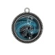 Pendentif Cabochon Argent - pissenlit