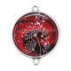 Connecteur Cabochon Argent - pissenlit