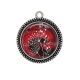 Pendentif Cabochon Argent - pissenlit