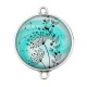 Connecteur Cabochon Argent - pissenlit
