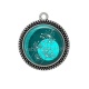 Pendentif Cabochon Argent - pissenlit